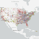A map of presumptive PFAS contamination sites in the U.S.